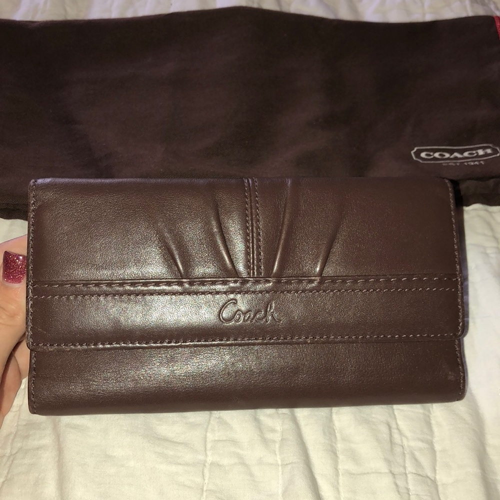 Coach leather wallet